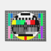 Retro Farbfernsehtestschirm Fußmatte (Vorderseite)