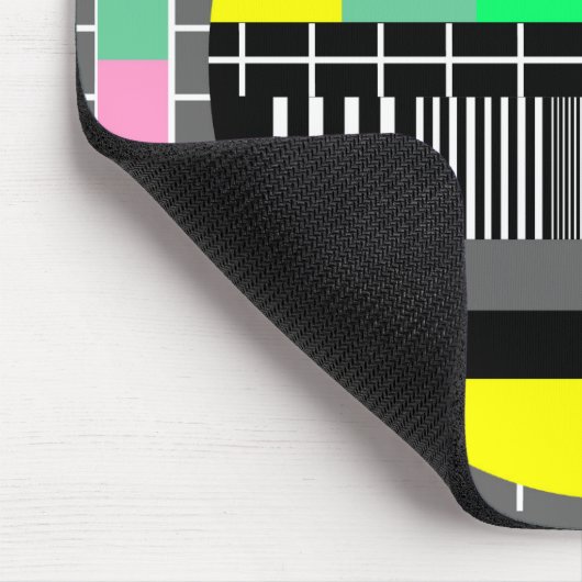 Retro Farbfernsehtestschirm Mousepad (Ecke)