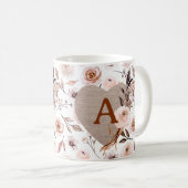 Retro-Farbfloral Kaffeetasse (VorderseiteRechts)