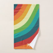 Retro farbig badhandtuch set (Handtuch)