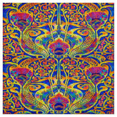 Retro-farbige Art Nouveau-Muster Stoff (Muster)