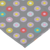 Retro-farbige Blume Tischdecke (Schrägansicht)