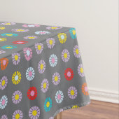 Retro-farbige Blume Tischdecke (Beispiel)