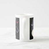 Retro-farbige China Tasse (Rückseite)