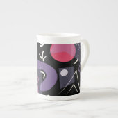 Retro-farbige China Tasse (Vorderseite Rechts)