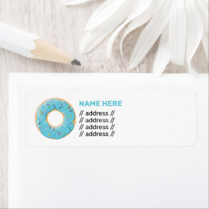Retro-farbige Donut-Muster Minimalist Party-Spaß