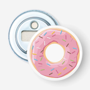 Retro-farbige Donut-Muster Minimalist Party-Spaß Flaschenöffner