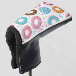 Retro-farbige Donut-Muster Minimalist Party-Spaß Golf Headcover