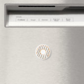 Retro-farbige Donut-Muster Minimalist Party-Spaß Magnet (In Situ (Geschirrspüler))