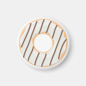 Retro-farbige Donut-Muster Minimalist Party-Spaß Magnet (Vorne)