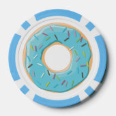 Retro-farbige Donut-Muster Minimalist Party-Spaß Pokerchips (Rückseite)