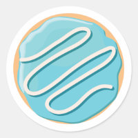Retro-farbige Donut-Muster Minimalist Party-Spaß
