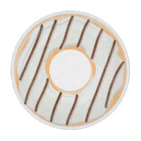 Retro-farbige Donut-Muster Minimalist Party-Spaß