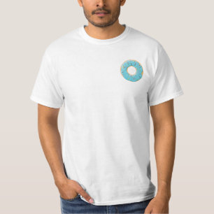 Retro-farbige Donut-Muster Minimalist Party-Spaß T-Shirt