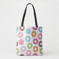 Retro-farbige Donut-Muster Minimalist Party-Spaß
