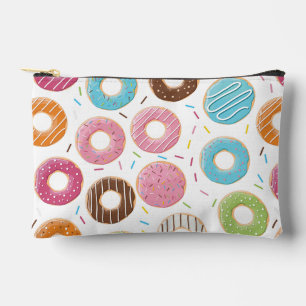 Retro-farbige Donut-Muster Minimalist Party-Spaß Zubehörtasche