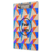 Retro farbige Formen auf braun Klemmbrett (Links)