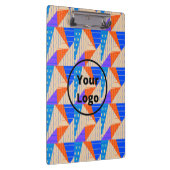 Retro farbige Formen auf braun Klemmbrett (Rechts)