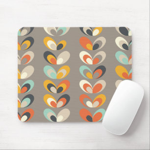 Retro-farbige geometrische Formen – moderne Ästhet Mousepad