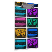 Retro-farbige Kassetten Klemmbrett (Rechts)