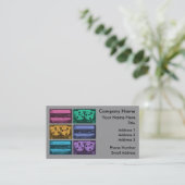 Retro-farbige Kassetten Visitenkarte (Stehend Vorderseite)