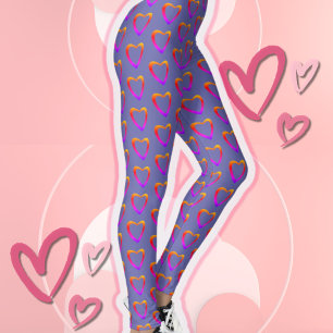 Retro-Farbige Lüftungsmuster der 90er Jahre Leggings