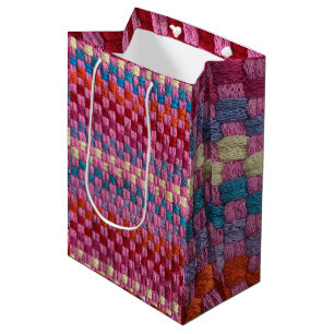 Retro farbige Potholder Design Geschenktasche Mittlere Geschenktüte