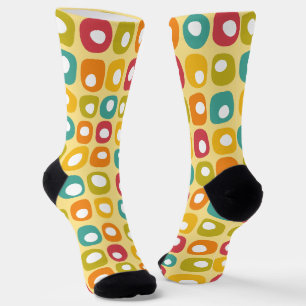 Retro-farbige Punkte Socken
