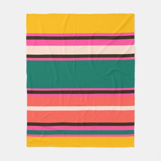 Retro farbige Streifen, abstrakter Hintergrund Fleecedecke (Vorderseite)