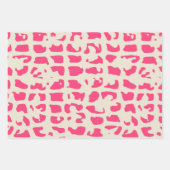 Retro-farbige Umhüllungspapierblätter zum Entwerfe Geschenkpapier Set (Vorderseite)