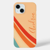 Retro-farbiger Regenbogenstreifen Niedlich Case-Mate iPhone Hülle (Rückseite)