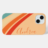 Retro-farbiger Regenbogenstreifen Niedlich Case-Mate iPhone Hülle (Rückseite (Horizontal))