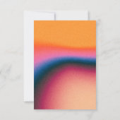 Retro farbiger Vinyl Einladung (Rückseite)