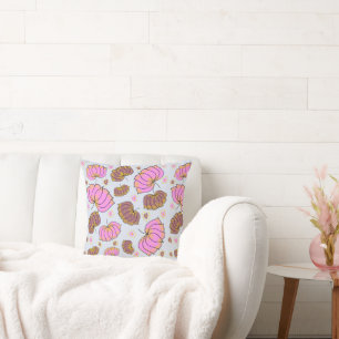 Retro-Farbiges Abstrakt-Lotus-Blume-Muster Kissen