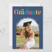 Retro-farbiges Arch-Foto Ankündigung (Vorderseite)