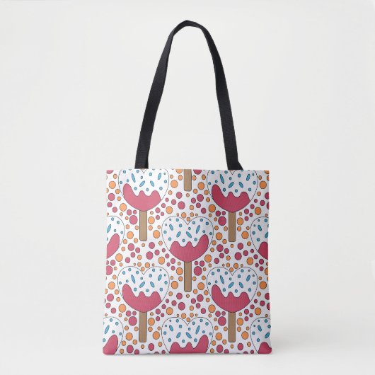 Retro-farbiges Icecream-Design Tasche (Vorderseite)
