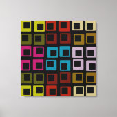 Retro farbiges Muster Nahtlos - überzogene Leinwan Leinwanddruck (Vorderseite)