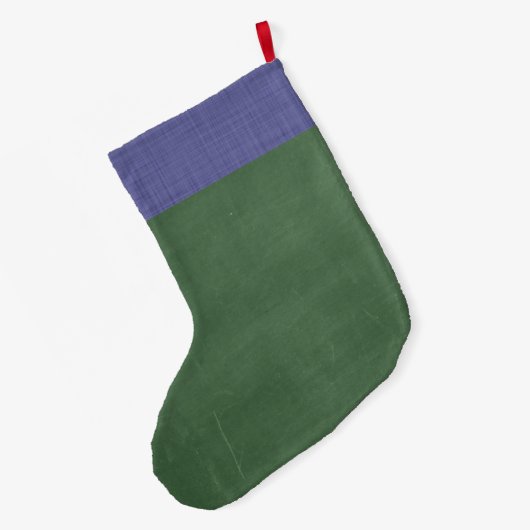 Retro-farbiges Owl Boho Bohemisch Bird Custom Großer Weihnachtsstrumpf (Rückseite (Hängend))