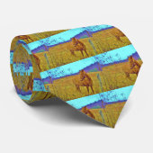 Retro farbiges Pferd Krawatte (Gerollt)