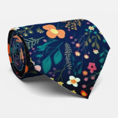 Retro-farbiges tropisches hawaiianisches Muster Krawatte (Gerollt)