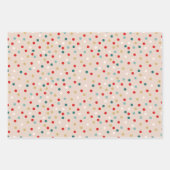 Retro-farbiges Urlaubspapier Geschenkpapier Set (Vorderseite)