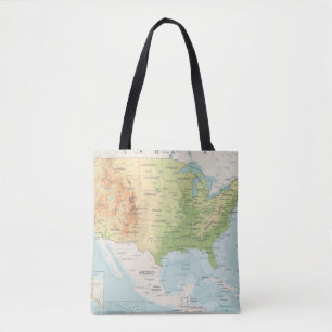 Retro Farbkarte der Welt Tasche