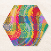 Retro-Farbmuster Untersetzer (Vorderseite)