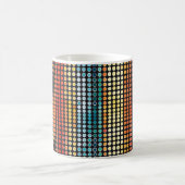 Retro-Farbpunkte Kaffeetasse (Mittel)