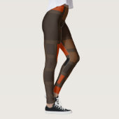 Retro-Farbquadrate-Muster Leggings (Rechts)