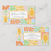 Retro-Farbrahmen Visitenkarte (Vorne/Hinten)