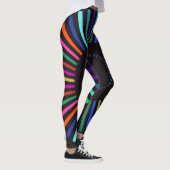 Retro-Farbsonne Leggings (Rechts)