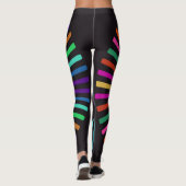 Retro-Farbsonne Leggings (Rückseite)