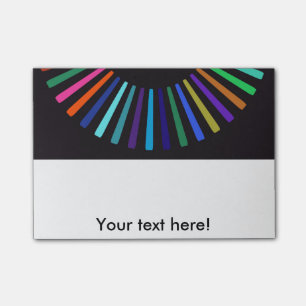 Retro Farbsonne Post-it Klebezettel