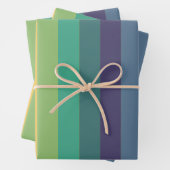 Retro-Farbstreifen Geschenkpapier Set (Beispiel)